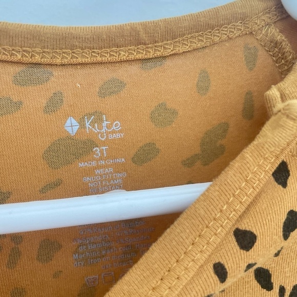 Kyte baby leopard print long all 3T longall nutmeg - Picture 5 of 6